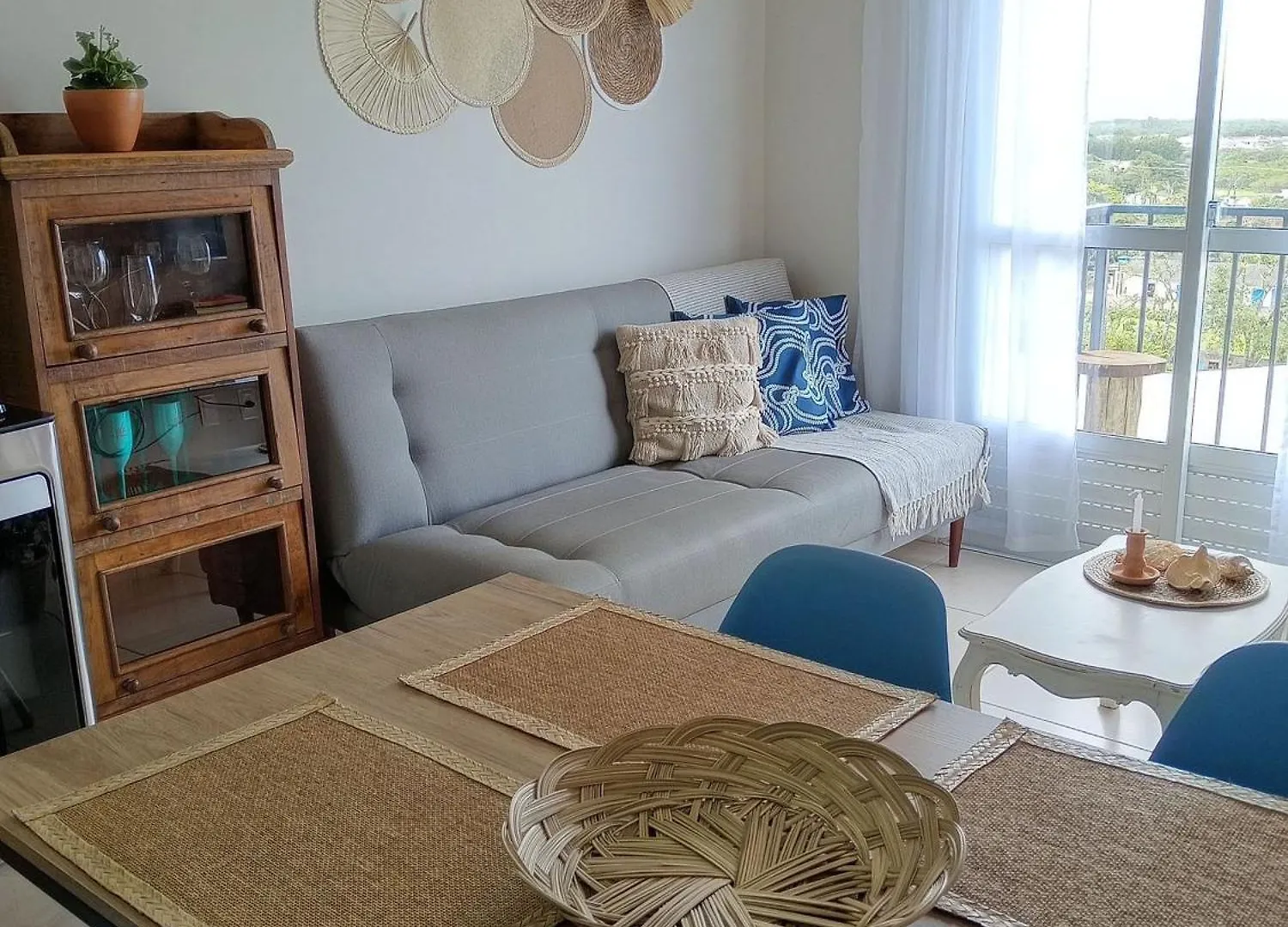 아파트 Apartamento Refugio Das Ondas Com Piscina 팔호카